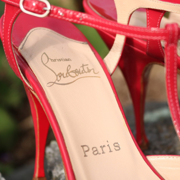 Christian Louboutin | Hot Pink T-Strap Pumps - Picture 3 of 8